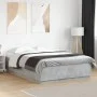 Estructura de cama madera de ingeniería gris hormigón 150x200cm de vidaXL, Camas y somieres - Ref: Foro24-3209698, Precio: 15...