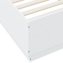 Weißer Bettrahmen aus Holzwerkstoff, 90 x 200 cm von vidaXL, Betten und Lattenroste - Ref: Foro24-3209723, Preis: 119,57 €, R...