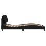 Bed frame with LED lights black fabric 100x200 cm by vidaXL, Beds and slatted bases - Ref: Foro24-3213685, Price: 163,63 €, D...