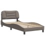 Bed frame with LED lights taupe gray fabric 80x200 cm by vidaXL, Beds and slatted bases - Ref: Foro24-3213666, Price: 157,65 ...