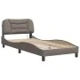 Bed frame with LED lights taupe gray fabric 80x200 cm by vidaXL, Beds and slatted bases - Ref: Foro24-3213666, Price: 154,50 ...