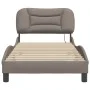Bed frame with LED lights taupe gray fabric 80x200 cm by vidaXL, Beds and slatted bases - Ref: Foro24-3213666, Price: 154,50 ...