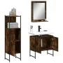 Set de muebles baño 3 pzas madera contrachapada roble ahumado by vidaXL, Bathroom furniture - Ref: Foro24-3214346, Price: 139...