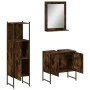 Set de muebles baño 3 pzas madera contrachapada roble ahumado by vidaXL, Bathroom furniture - Ref: Foro24-3214346, Price: 139...