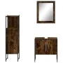 Set de muebles baño 3 pzas madera contrachapada roble ahumado by vidaXL, Bathroom furniture - Ref: Foro24-3214346, Price: 139...