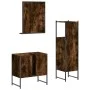 Set de muebles baño 3 pzas madera contrachapada roble ahumado by vidaXL, Bathroom furniture - Ref: Foro24-3214346, Price: 139...