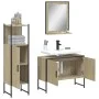 Set de muebles de baño 3 pzas madera contrachapada roble sonoma by vidaXL, Bathroom furniture - Ref: Foro24-3214350, Price: 1...