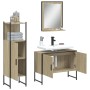 Set de muebles de baño 3 pzas madera contrachapada roble sonoma by vidaXL, Bathroom furniture - Ref: Foro24-3214350, Price: 1...