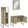 Set de muebles de baño 3 pzas madera contrachapada roble sonoma by vidaXL, Bathroom furniture - Ref: Foro24-3214350, Price: 1...
