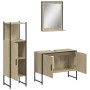 Set de muebles de baño 3 pzas madera contrachapada roble sonoma by vidaXL, Bathroom furniture - Ref: Foro24-3214350, Price: 1...