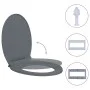 Toilet lid and seat with soft close, oval-shaped, gray. by vidaXL, Toilet and bidet seats - Ref: Foro24-145816, Price: 26,72 ...