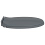 Toilet lid and seat with soft close, oval-shaped, gray. by vidaXL, Toilet and bidet seats - Ref: Foro24-145816, Price: 27,29 ...