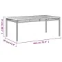 Gartentisch aus Kunst-Rattan und Akazienholz in Beige, 180x90x75 cm. von vidaXL, Gartentische - Ref: Foro24-366281, Preis: 21...