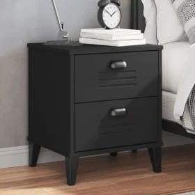 Mesita de noche VIKEN madera de ingeniería negra by vidaXL, Nightstands - Ref: Foro24-374909, Price: 51,32 €, Discount: %