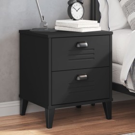 Mesita de noche VIKEN madera de ingeniería negra by vidaXL, Nightstands - Ref: Foro24-374909, Price: 51,95 €, Discount: %