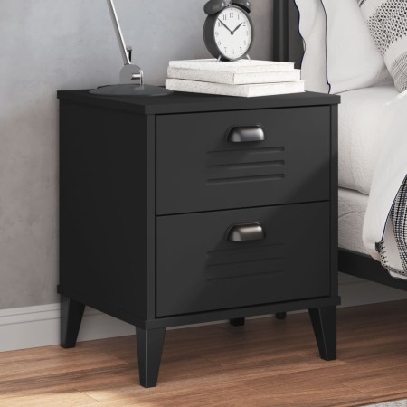 Nachttisch VIKEN aus schwarzem Holzwerkstoff von vidaXL, Nachttische - Ref: Foro24-374909, Preis: 51,95 €, Rabatt: %