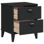 Mesita de noche VIKEN madera de ingeniería negra by vidaXL, Nightstands - Ref: Foro24-374909, Price: 51,95 €, Discount: %