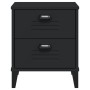 Mesita de noche VIKEN madera de ingeniería negra by vidaXL, Nightstands - Ref: Foro24-374909, Price: 51,95 €, Discount: %
