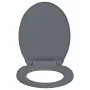 Toilet lid and seat with soft close, oval-shaped, gray. by vidaXL, Toilet and bidet seats - Ref: Foro24-145816, Price: 26,72 ...