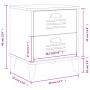 Nachttisch VIKEN aus schwarzem Holzwerkstoff von vidaXL, Nachttische - Ref: Foro24-374909, Preis: 51,95 €, Rabatt: %