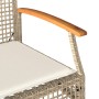 Gartenbank mit beigem Kissen aus synthetischem Rattan und Akazienholz. von vidaXL, Gartenbänke - Ref: Foro24-366257, Preis: 9...