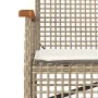 Gartenbank mit beigem Kissen aus synthetischem Rattan und Akazienholz. von vidaXL, Gartenbänke - Ref: Foro24-366257, Preis: 1...