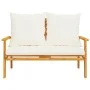 Gartensofa mit Kissen aus massivem Akazienholz, 120 cm. von vidaXL, Modulare Sofas für den Außenbereich - Ref: Foro24-366378,...