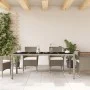 Gartentisch mit Glasoberfläche, graues PE-Rattan, 190x90x75 cm. von vidaXL, Gartentische - Ref: Foro24-368128, Preis: 153,52 ...
