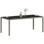 Gartentisch mit Glasoberfläche, graues PE-Rattan, 190x90x75 cm. von vidaXL, Gartentische - Ref: Foro24-368128, Preis: 153,52 ...