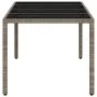 Gartentisch mit Glasoberfläche, graues PE-Rattan, 190x90x75 cm. von vidaXL, Gartentische - Ref: Foro24-368128, Preis: 153,52 ...