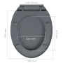 Toilet lid and seat with soft close, oval-shaped, gray. by vidaXL, Toilet and bidet seats - Ref: Foro24-145816, Price: 27,29 ...