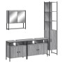 4-teiliges Badezimmermöbelset aus grauem Sonoma-Sperrholz. von vidaXL, Badezimmermöbel - Ref: Foro24-3214688, Preis: 258,24 €...