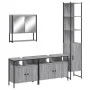 Set de muebles de baño 4 pzas madera contrachapada gris sonoma by vidaXL, Bathroom furniture - Ref: Foro24-3214688, Price: 25...