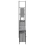 4-teiliges Badezimmermöbelset aus grauem Sonoma-Sperrholz. von vidaXL, Badezimmermöbel - Ref: Foro24-3214688, Preis: 258,24 €...