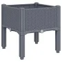 Jardinera con patas PP azul gris 40x40x42 cm by vidaXL, Pots and planters - Ref: Foro24-367886, Price: 34,84 €, Discount: %