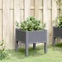 Jardinera con patas PP azul gris 40x40x42 cm by vidaXL, Pots and planters - Ref: Foro24-367886, Price: 34,84 €, Discount: %