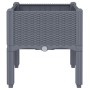 Jardinera con patas PP azul gris 40x40x42 cm by vidaXL, Pots and planters - Ref: Foro24-367886, Price: 37,35 €, Discount: %