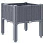 Jardinera con patas PP azul gris 40x40x42 cm by vidaXL, Pots and planters - Ref: Foro24-367886, Price: 37,35 €, Discount: %