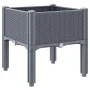Jardinera con patas PP azul gris 40x40x42 cm by vidaXL, Pots and planters - Ref: Foro24-367886, Price: 34,84 €, Discount: %