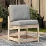 Massiver Gartensessel aus Kiefernholz 50,5x55x77 cm von vidaXL, Modulare Sofas für den Außenbereich - Ref: Foro24-832615, Pre...