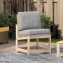 Silla de jardín de madera maciza de pino 50,5x55x77 cm by vidaXL, Modular outdoor sofas - Ref: Foro24-832615, Price: 48,91 €,...