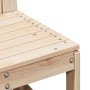 Silla de jardín de madera maciza de pino 50,5x55x77 cm by vidaXL, Modular outdoor sofas - Ref: Foro24-832615, Price: 48,91 €,...