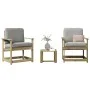 Juego de muebles de jardín 3 pzas madera de pino impregnada de vidaXL, Sillas de jardín - Ref: Foro24-832634, Precio: 104,53 ...