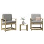 Juego de muebles de jardín 3 pzas madera de pino impregnada by vidaXL, Garden chairs - Ref: Foro24-832634, Price: 105,51 €, D...