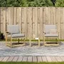 Juego de muebles de jardín 3 pzas madera de pino impregnada de vidaXL, Sillas de jardín - Ref: Foro24-832634, Precio: 104,53 ...