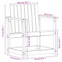 Juego de muebles de jardín 3 pzas madera de pino impregnada by vidaXL, Garden chairs - Ref: Foro24-832634, Price: 105,51 €, D...