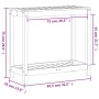Mesa de plantación y estante madera maciza marrón 82,5x35x75 cm by vidaXL, Pot stands - Ref: Foro24-844629, Price: 73,39 €, D...