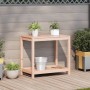 Mesa de plantación y estante madera maciza Douglas 82,5x50x75cm de vidaXL, Soportes para macetas - Ref: Foro24-832400, Precio...