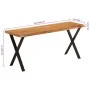 Banco con borde natural madera de acacia maciza 105 cm de vidaXL, Bancos - Ref: Foro24-372757, Precio: 84,74 €, Descuento: %