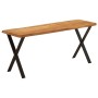 Banco con borde natural madera de acacia maciza 105 cm de vidaXL, Bancos - Ref: Foro24-372757, Precio: 93,99 €, Descuento: %